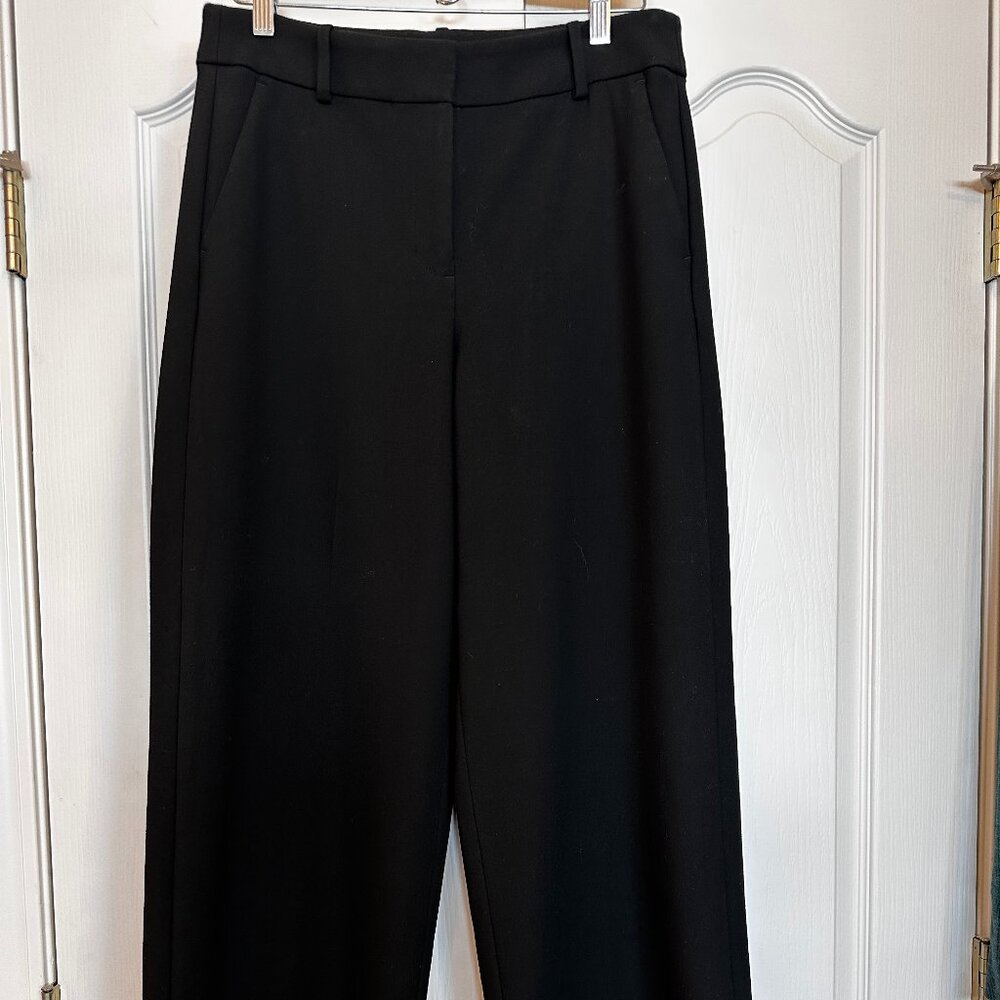 J Crew Sydney Pants Women's Sz. 10 Wide Leg Black - Picture 9 of 9